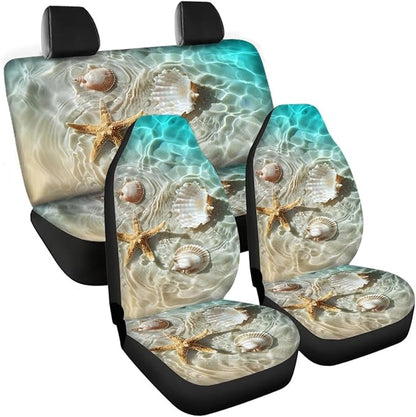 Sea Shell Universal Car Seat Covers Full Set