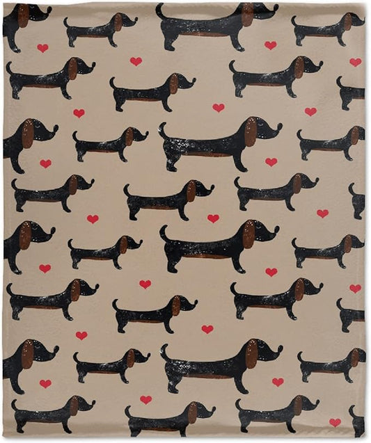 Dachshund Dog Blankets Puppy Blanket 50x40 in