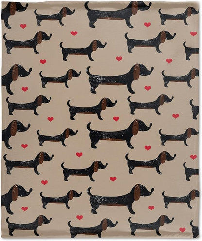 Dachshund Dog Blankets Puppy Blanket 60x50 in