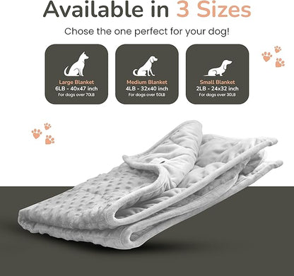 Calming Weighted Dog Blanket for Anxiety Relief
