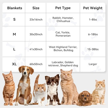 PJYuCien Blankets 1 Pack 3 30"x20" Pet