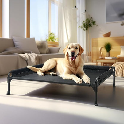 Veehoo Elevated Raised Dog Bed-Cooling Outdoor Dog Cots 36"x 27"