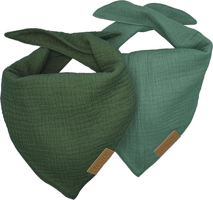 Premium Cotton Dog Bandanas 2 Pack