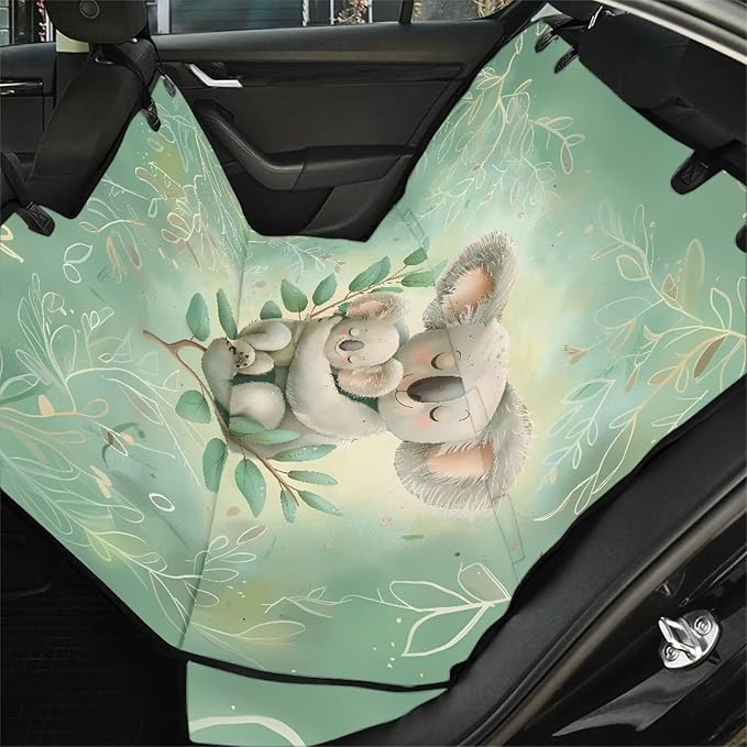 AFPANQZ Koala Print Car Seat Cover Pet Seat