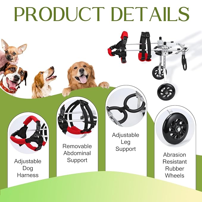 Dog/Cat Wheelchair for Back Legs