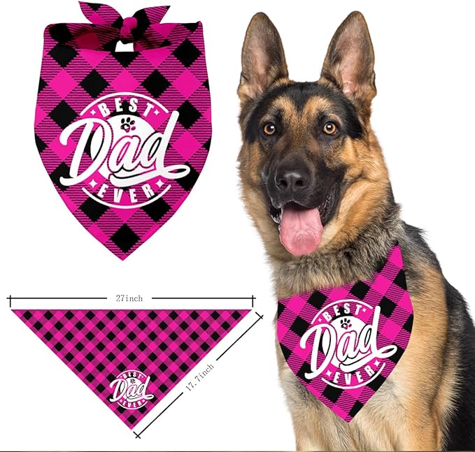 Best Dad Ever Dog Bandana (C4)