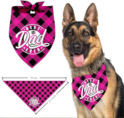 Best Dad Ever Dog Bandana (C4)