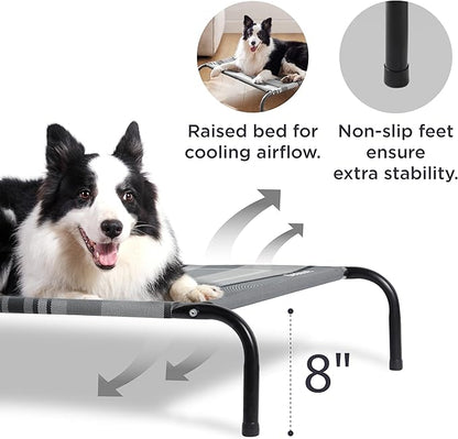 Bedsure Large Elevated Cooling Outdoor Dog Bed 49 inches