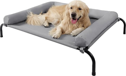 Cooling Elevated Dog Bed with Pillows