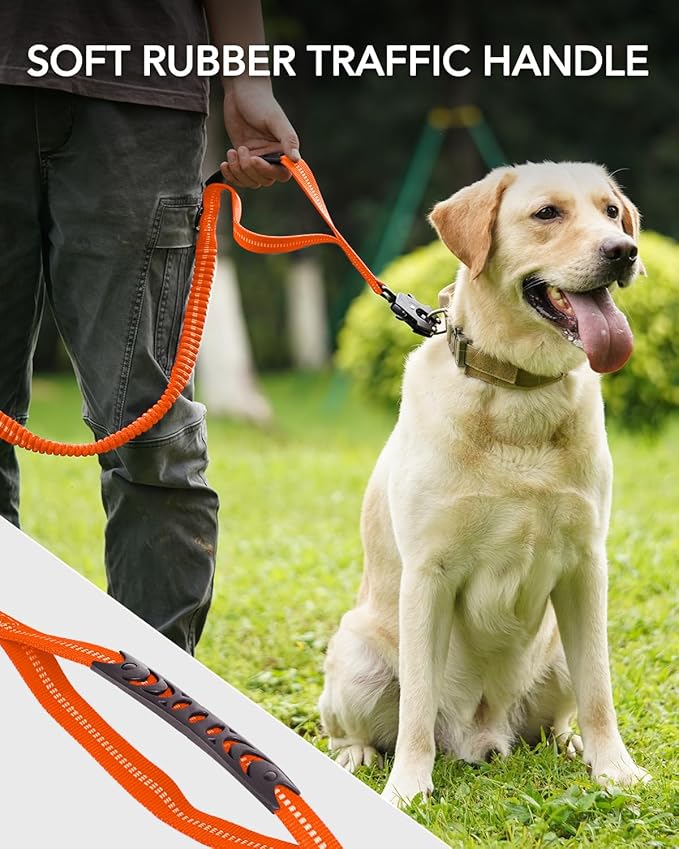 Joytale Tactical Dog Leash Heavy Duty 4-6FT Shock 2 Padded