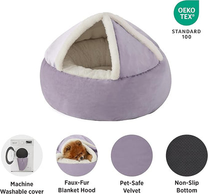 Lesure Cat Bed with Cover Cave 20"