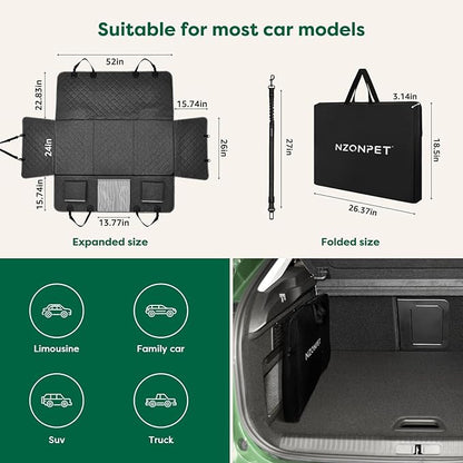 nzonpet Dog Car Seat Cover for Back Seat