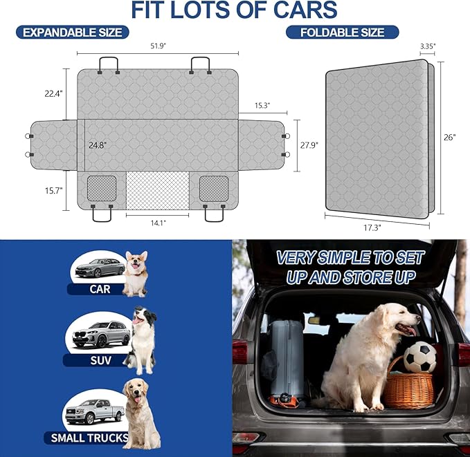 STARKMAN Back Seat Extender for Dogs
