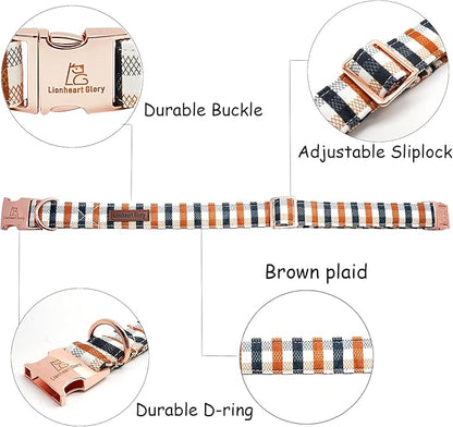 Lionheart glory Plaid Dog Collars Fall Dog Collar