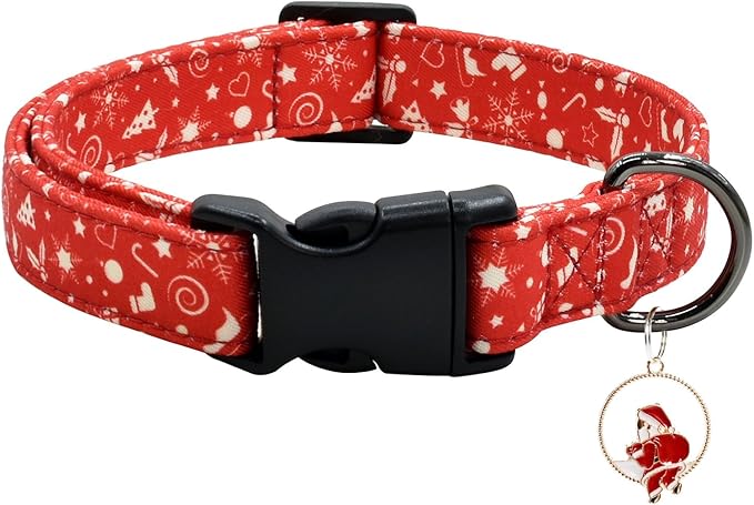 Christmas Dog Collar with Pendant