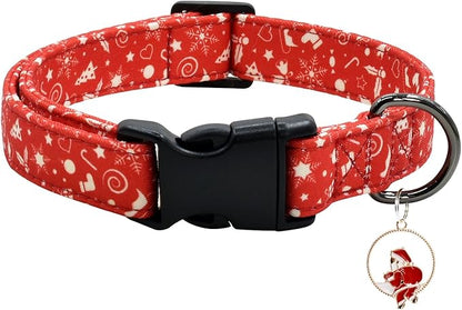 Christmas Dog Collar with Pendant