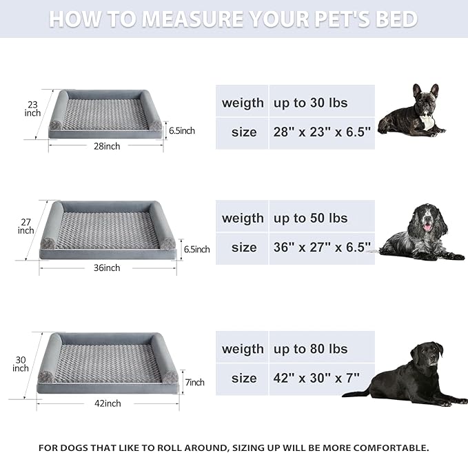 BFPETHOME Dog Beds for Large Dogs
