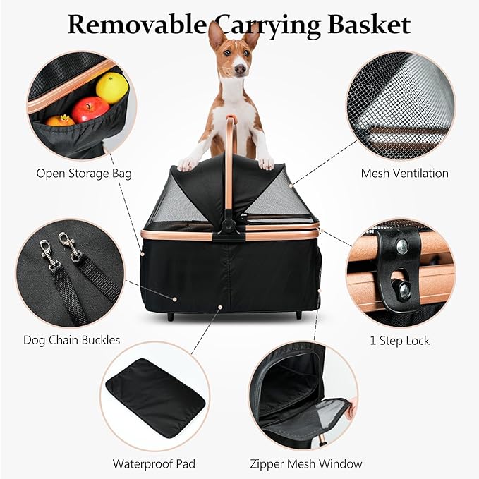 Pet Stroller 4 Wheels