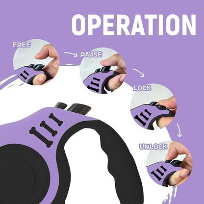 Retractable Dog Leash Automatic Telescopic Tractor Dog Tape 10/16 FT