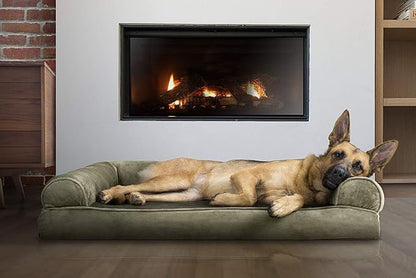Furhaven Orthopedic Dog Bed for Large Dogs w/ Removable Bolsters & Washable Cover 95 lbs