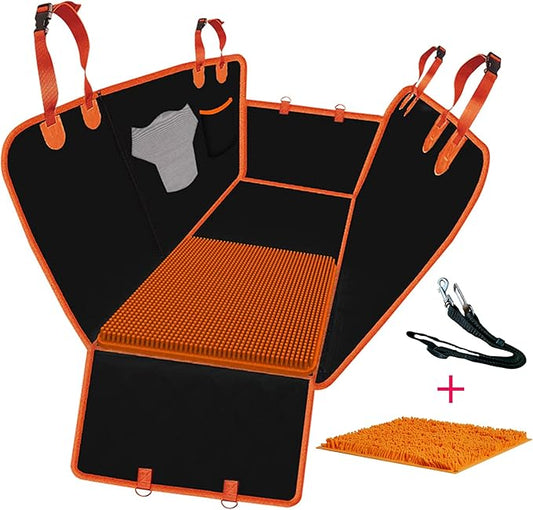 Dog Car Seat Comes with Detachable Sniffle Mat