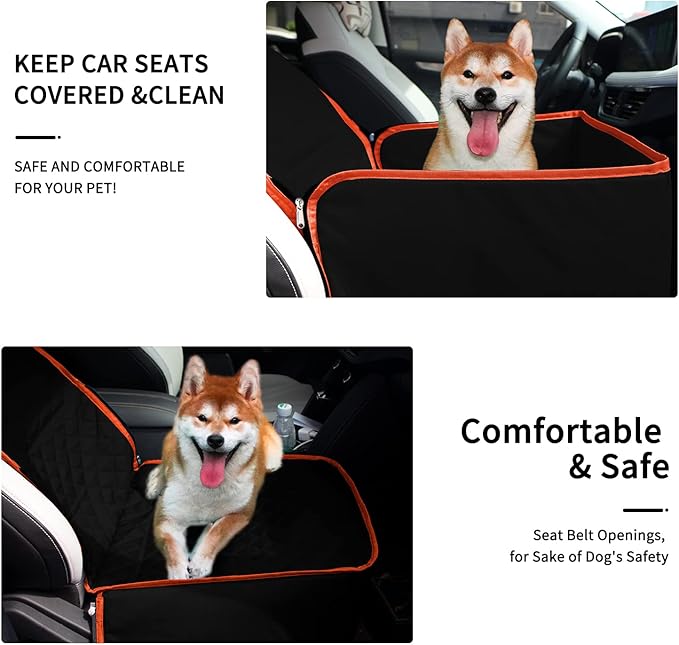 Front Seat Cover for Dogs with Leash FCWLAGU6
