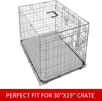Dog Crate Mat and Washable Pee Pads for Dogs 2 Pack(30"X19") 30 Inch