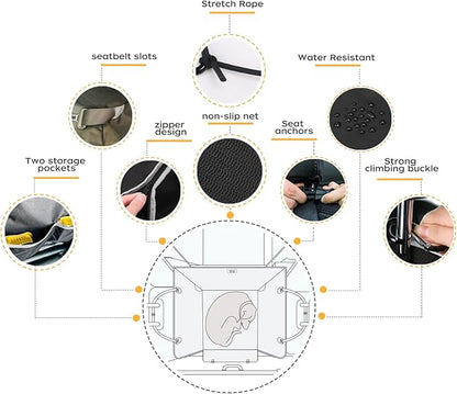 njnj Dog Car Seat Cover for Back Seat