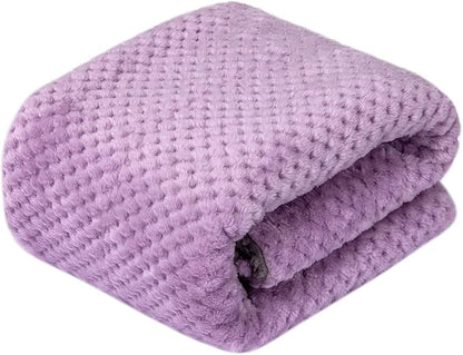 Fuzzy Dog Blanket or Cat Blanket or Pet Blanket (24" x 32"), DG-Lavender)