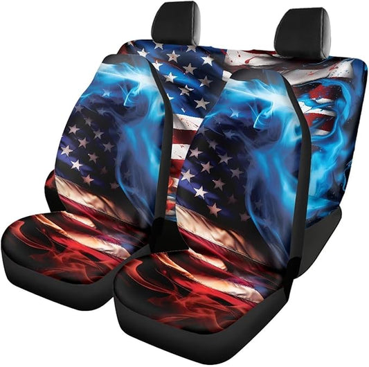 Fire American Pattern Seat Cover Sets for Cars