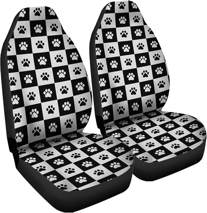 Funny Car Seat Cover 2PCS Auto