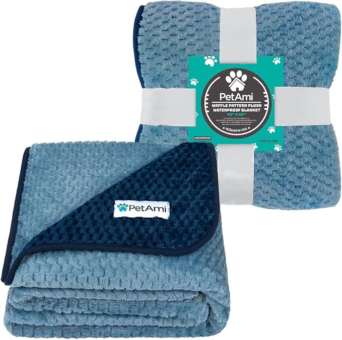 PetAmi Waterproof Dog Blanket 40x60 Navy