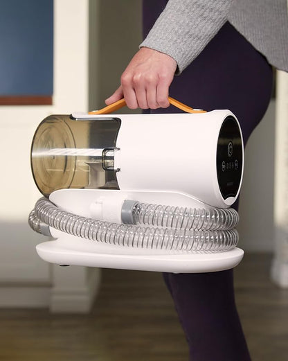 AIRROBO Dog Grooming Vacuum Kit,12000Pa Strong 2L Large 5 Pet Quiet,PG100