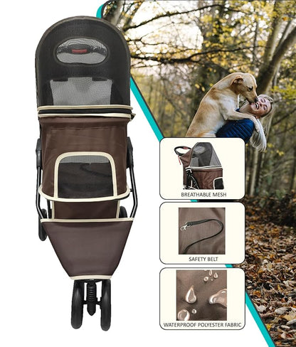 AmorosO Pet Stroller for Convenience and Mobility