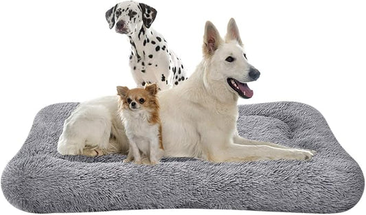 Coohom Deluxe Plush Dog Bed Pet Cushion Crate Mat