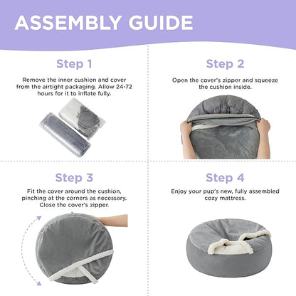 Lesure Cat Bed with Cover Cave 20"