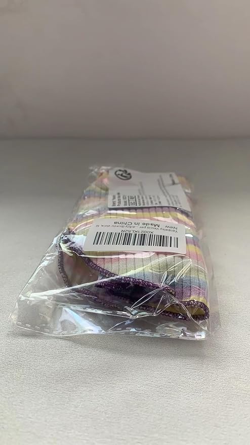 Small Medium Dog Clothes Rainbow Striped Dog Shirts Stretchable Long Sleeve Cat T-Shirt Pet Outfits for Chihuahua Yorkie Teddy (Purple Edge, Small)