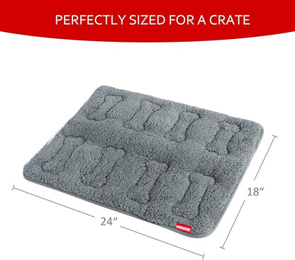 Dog Bed Crate Mat(24" X 18") 2 Pack