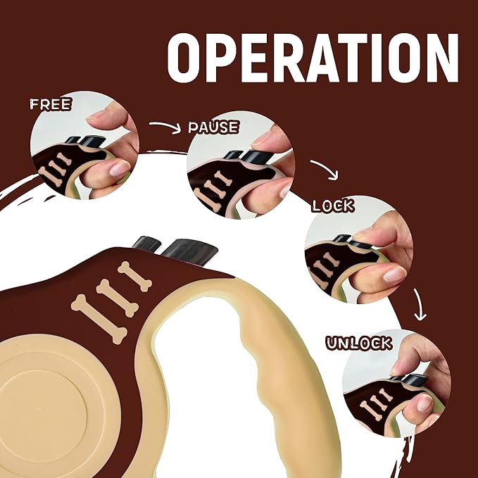 Retractable Dog Leash Automatic Telescopic Tractor Dog Tape 10/16 FT