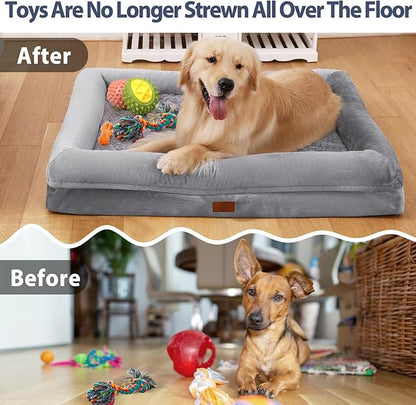 Large Dog Bed 4-Sides Removable