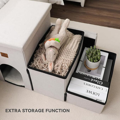 Dog Stairs 17.5"H, Folding 200 lbs 3 Steps