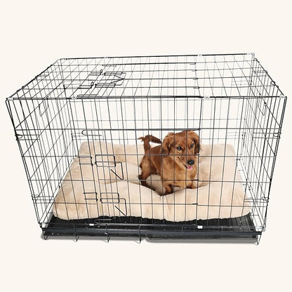 Dog Crate Pad 30x19 Washable for Medium Size Dogs Extra Soft 30 inch Dog Crate Bed for Kennel or Cage with Anti-Slip Bottom Puppy Sleeping Mat Ease Pet Anxiety & Provides The Perfect Sleep