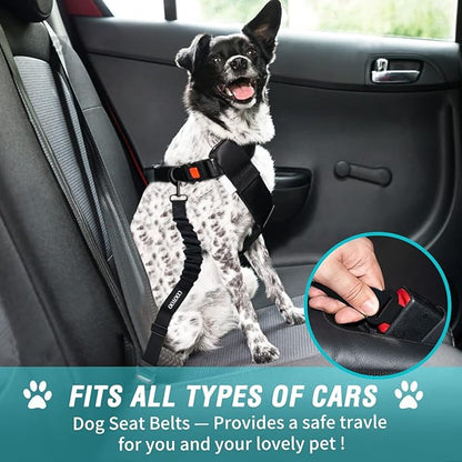 COOYOO Dog Seat Belt 3 Piece