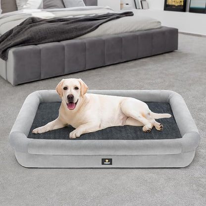 Veehoo XXL Dog Bed for Large Dogs 4-Sides Bolster