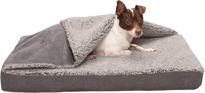 Furhaven Memory Foam Dog Bed for Medium/Small Dogs w/ Removable Washable Cover 35 lbs 30.0"L x 20.0"W x 3.0"Th