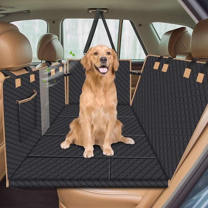 Dog Car Seat Cover for Back Seat Truck,4 Panels