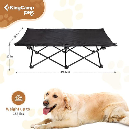 KingCamp Elevated Dog Bed with Separate Washable Sleeping Mat
