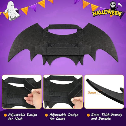 Rypet Dog Bat Costume - Halloween Pet Costume Bat Wings Cosplay Dog Costume Cat Costume for Party L