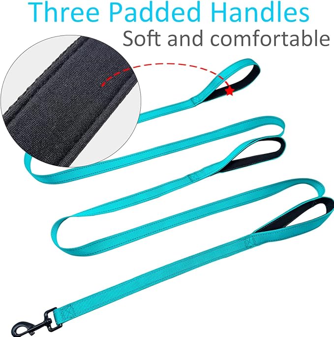 3 Handle Dog Leash 10FT Triple