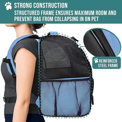 PetAmi Dog Backpack Carrier for Small Large Cat 18lbs Pet,